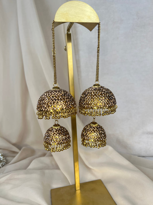 Bronze Double Jhumka Kaleera | Kalira