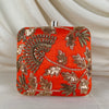 Square Emroidered Clutch
