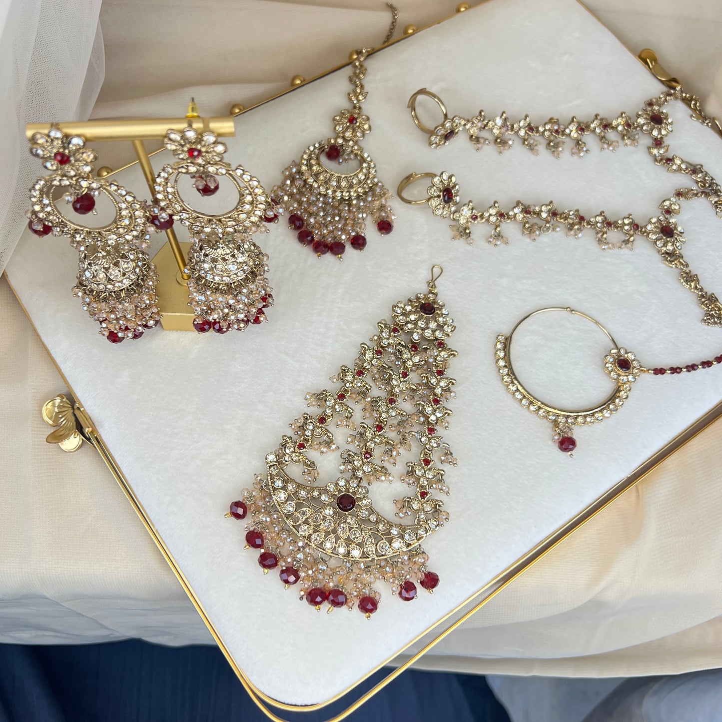 Long Layered Mala Full Bridal Set