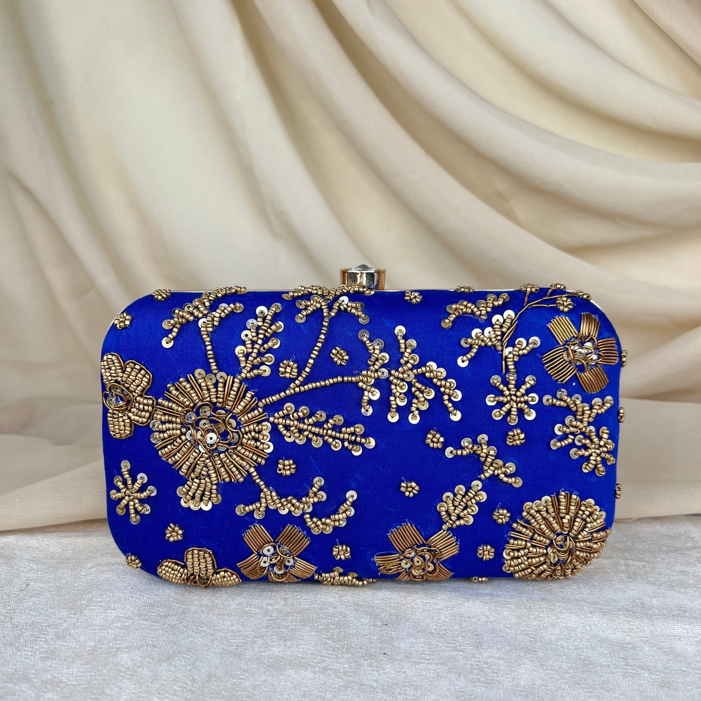 Beaded Embroidered Rectangle Clutch