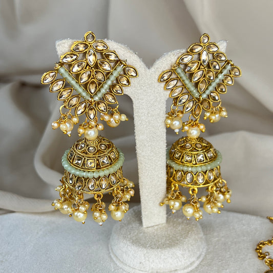 Jhumka Earring and Tikka Set