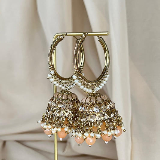Statement Jhumka Chandbali Earrings