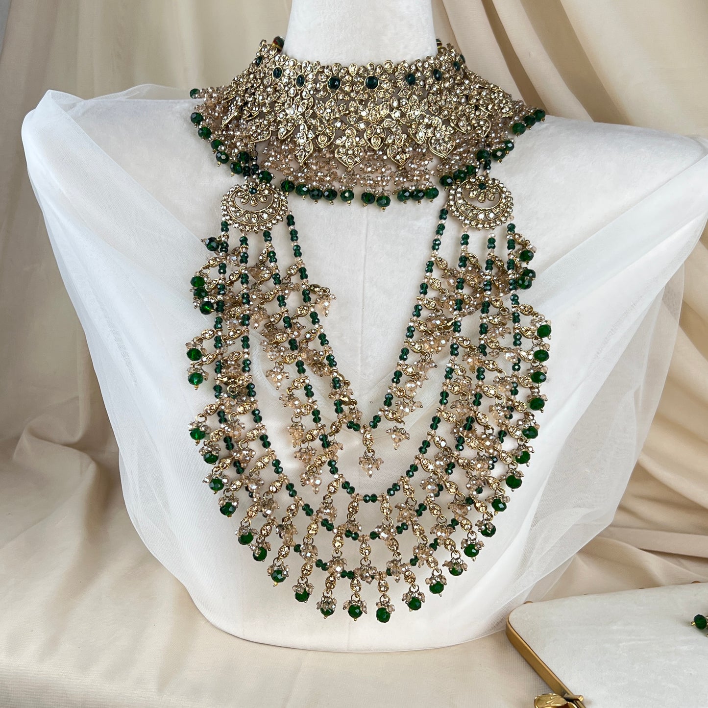 Long Layered Mala Full Bridal Set