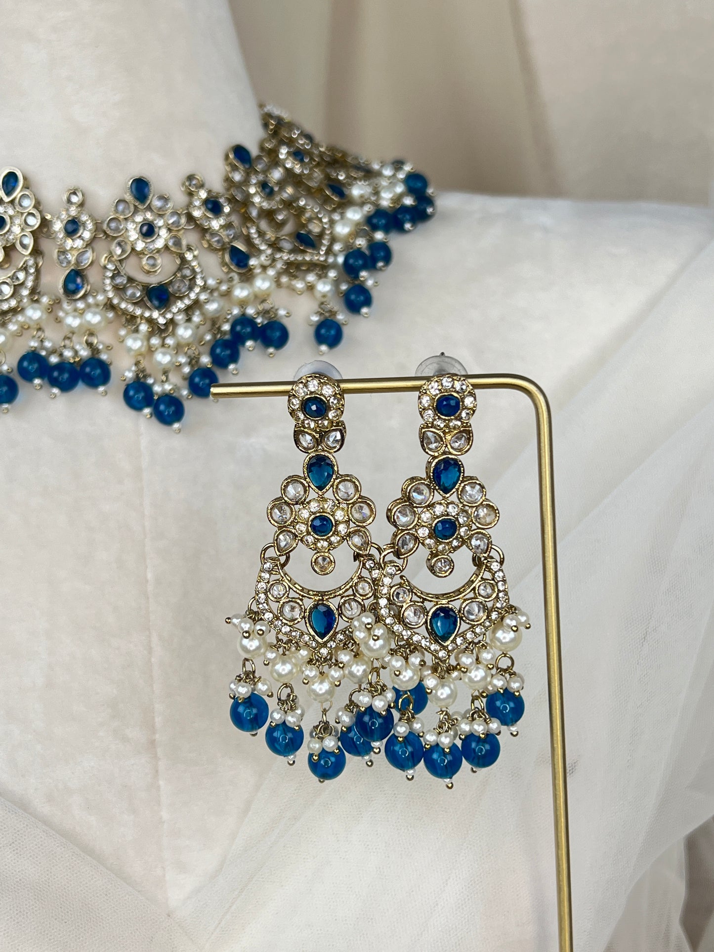 Polki Diamond Semi Bridal Set