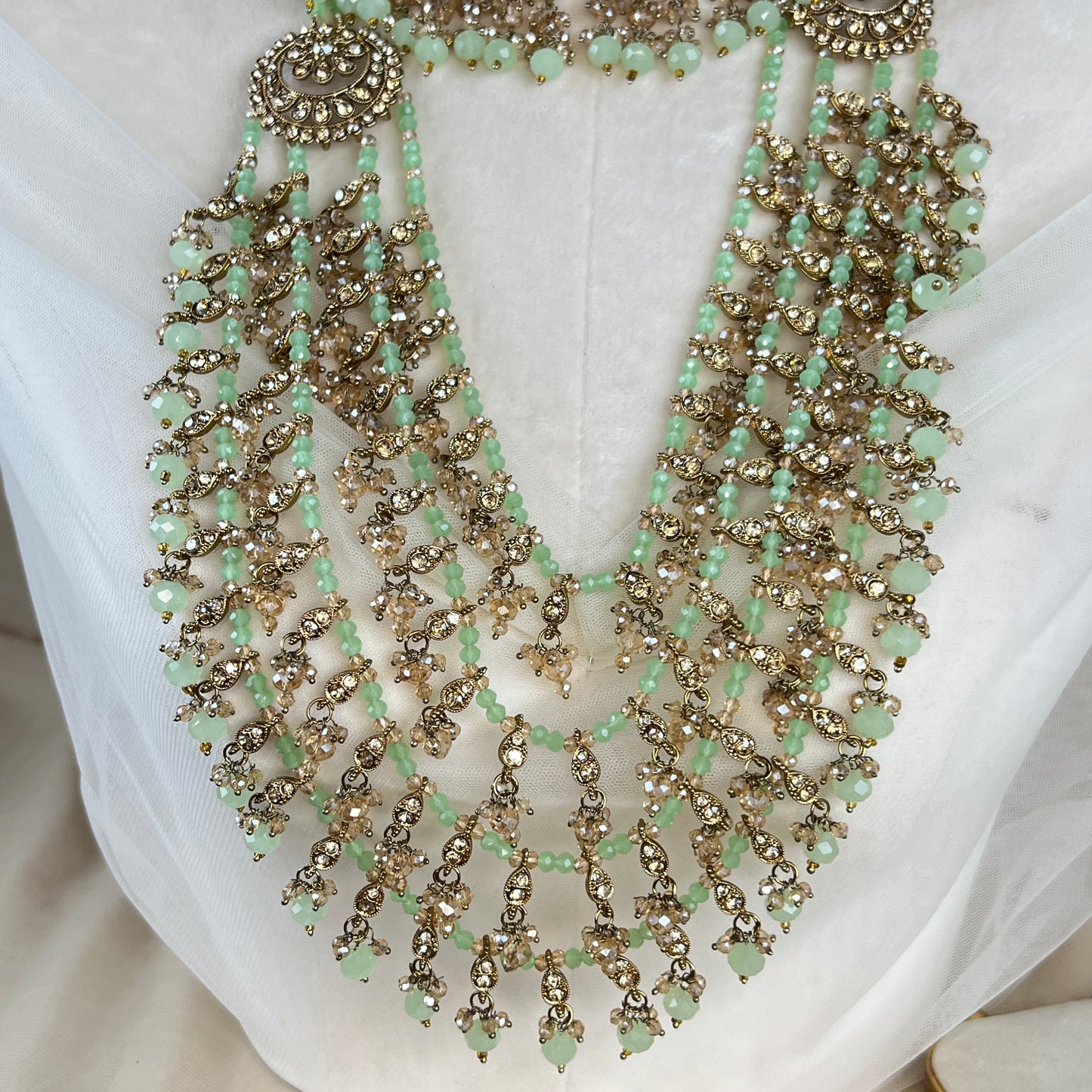 Long Layered Mala Full Bridal Set