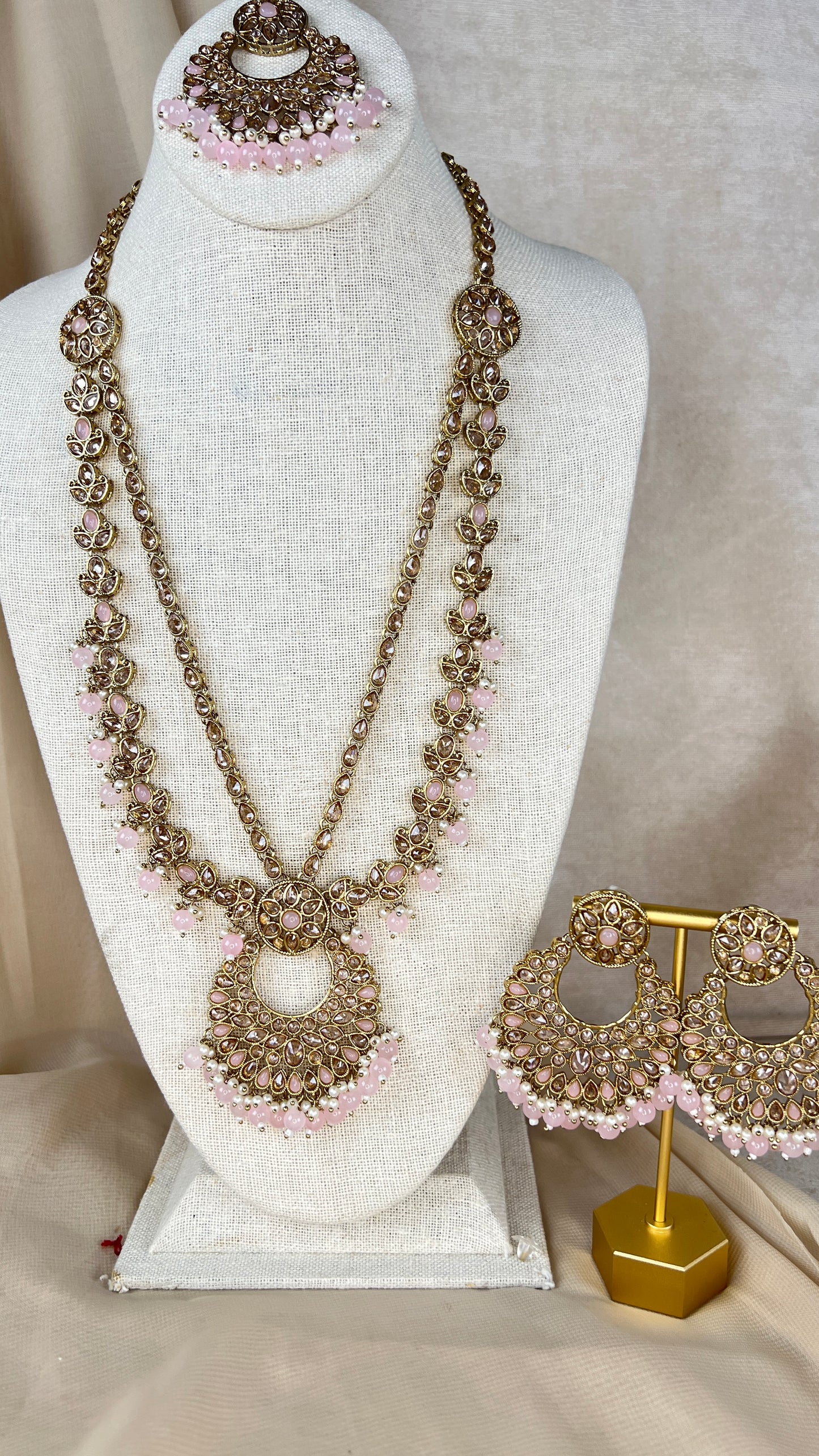 Polki Rani Haar | Mala | Long Necklace Set
