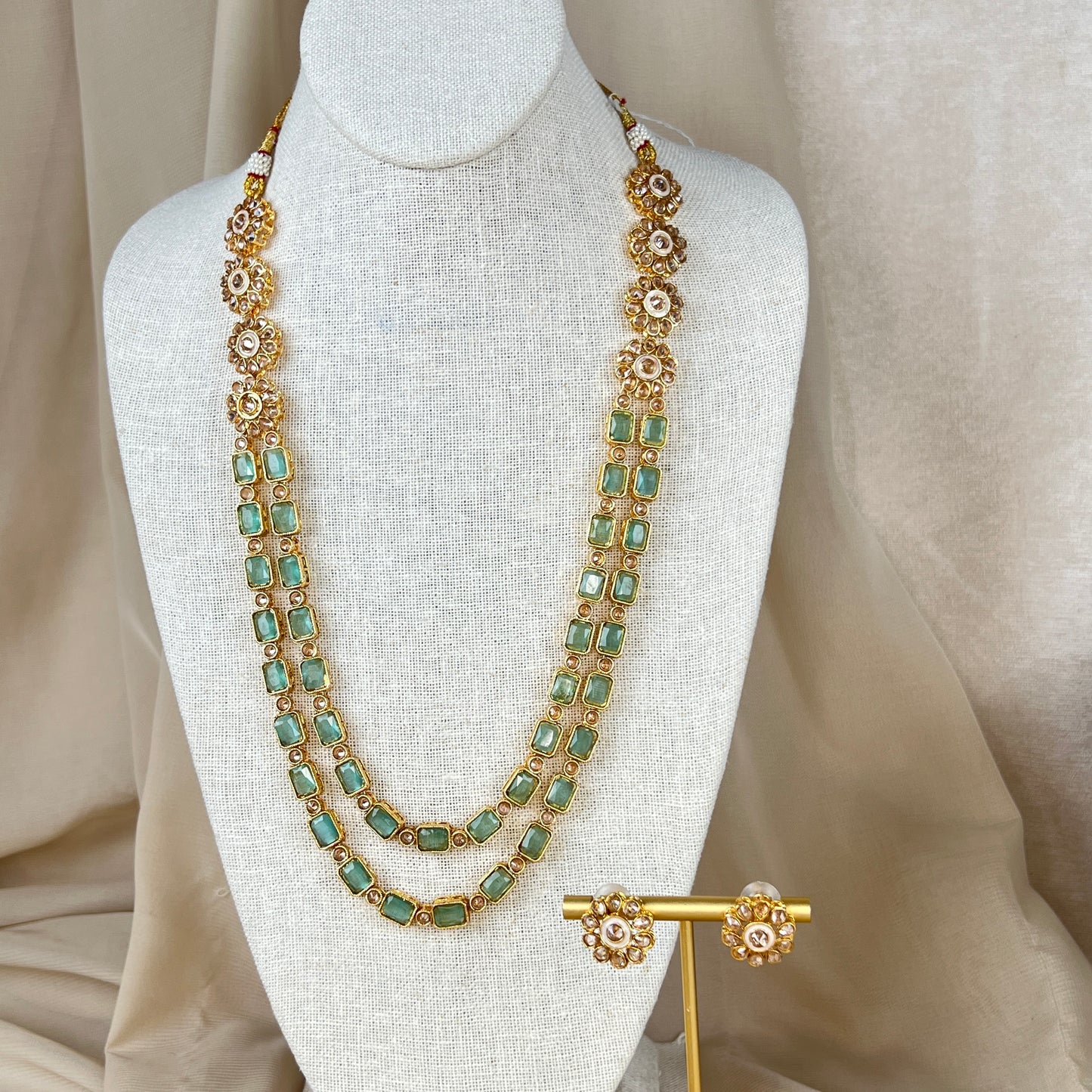 Long Mala | Haar | Necklace Set w/ Studs