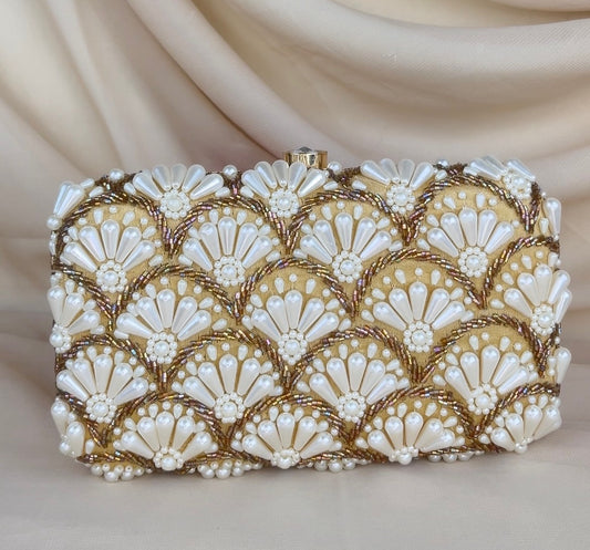 Pearl Rectangle Clutch