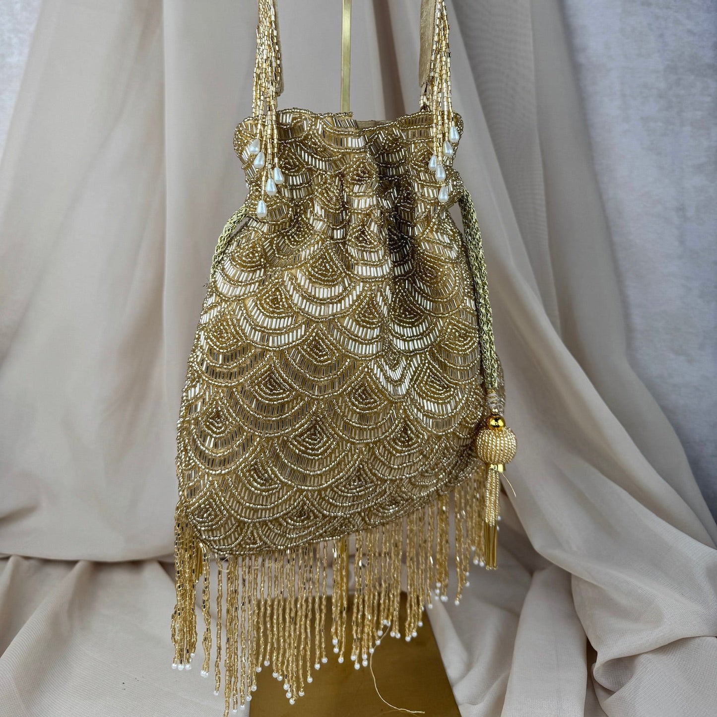 Gold Bridal Potli Bag | Purse