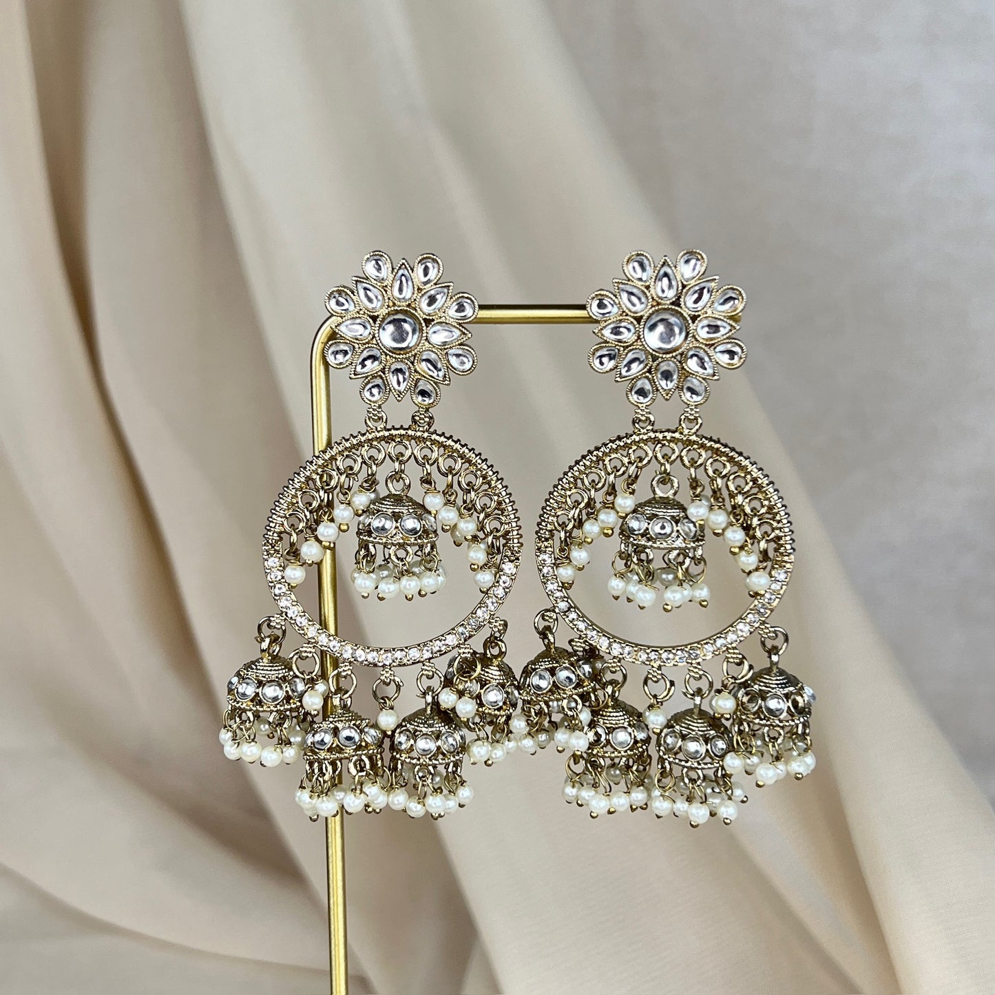 Statement Multi Jhumka Earring