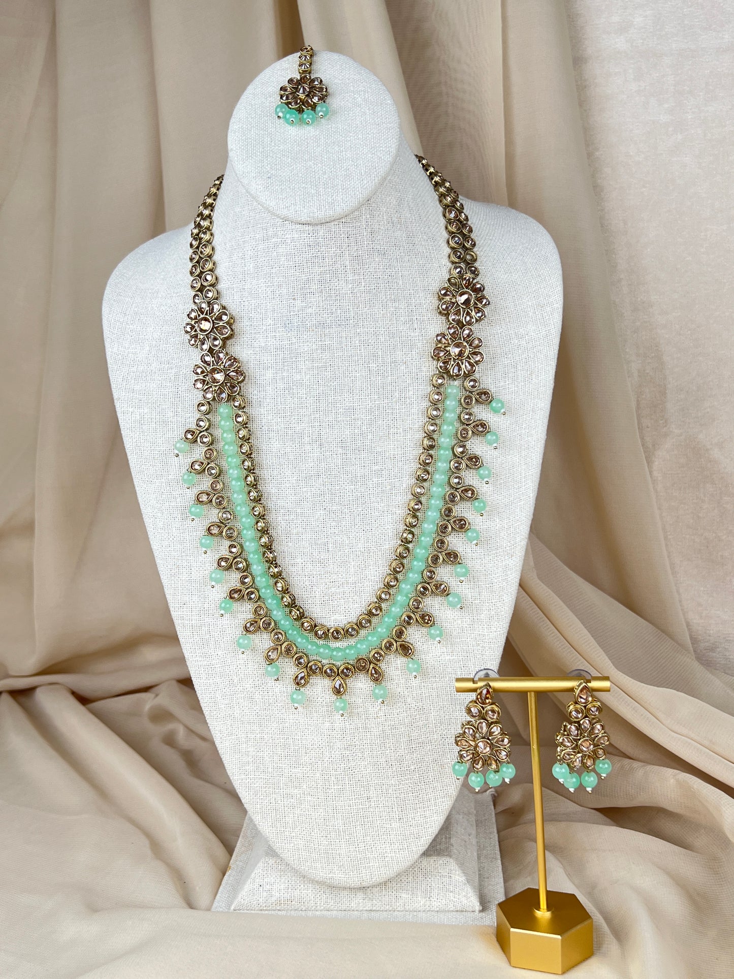Polki Layer Mala | Haar | Necklace Set