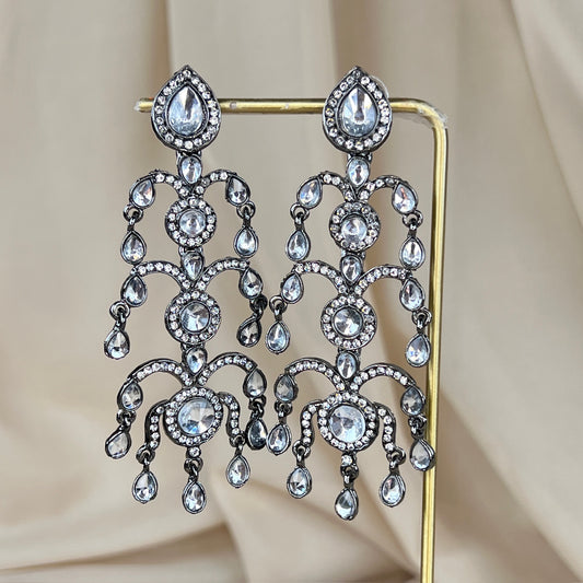 Long Kundan Earrings