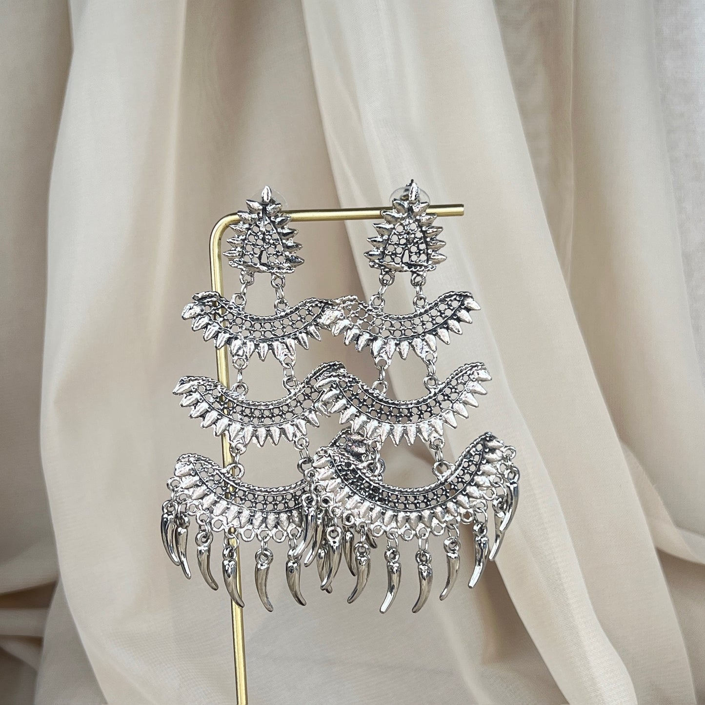 Silver Oxidixed Earrings