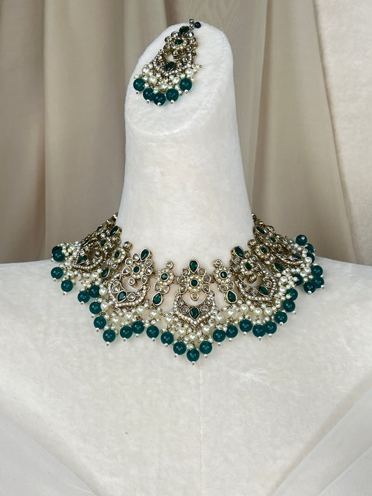 Polki Diamond Semi Bridal Set