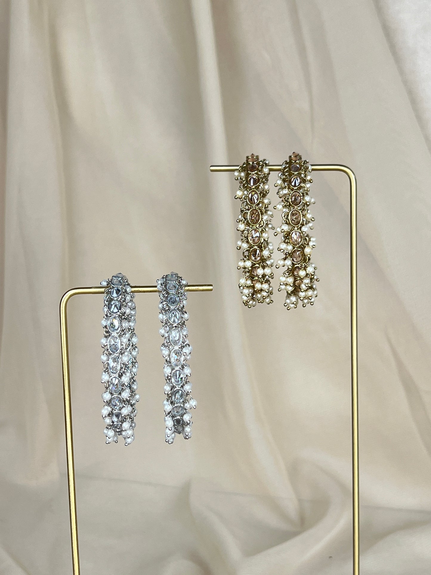 Polki Pearl Bangle Pair