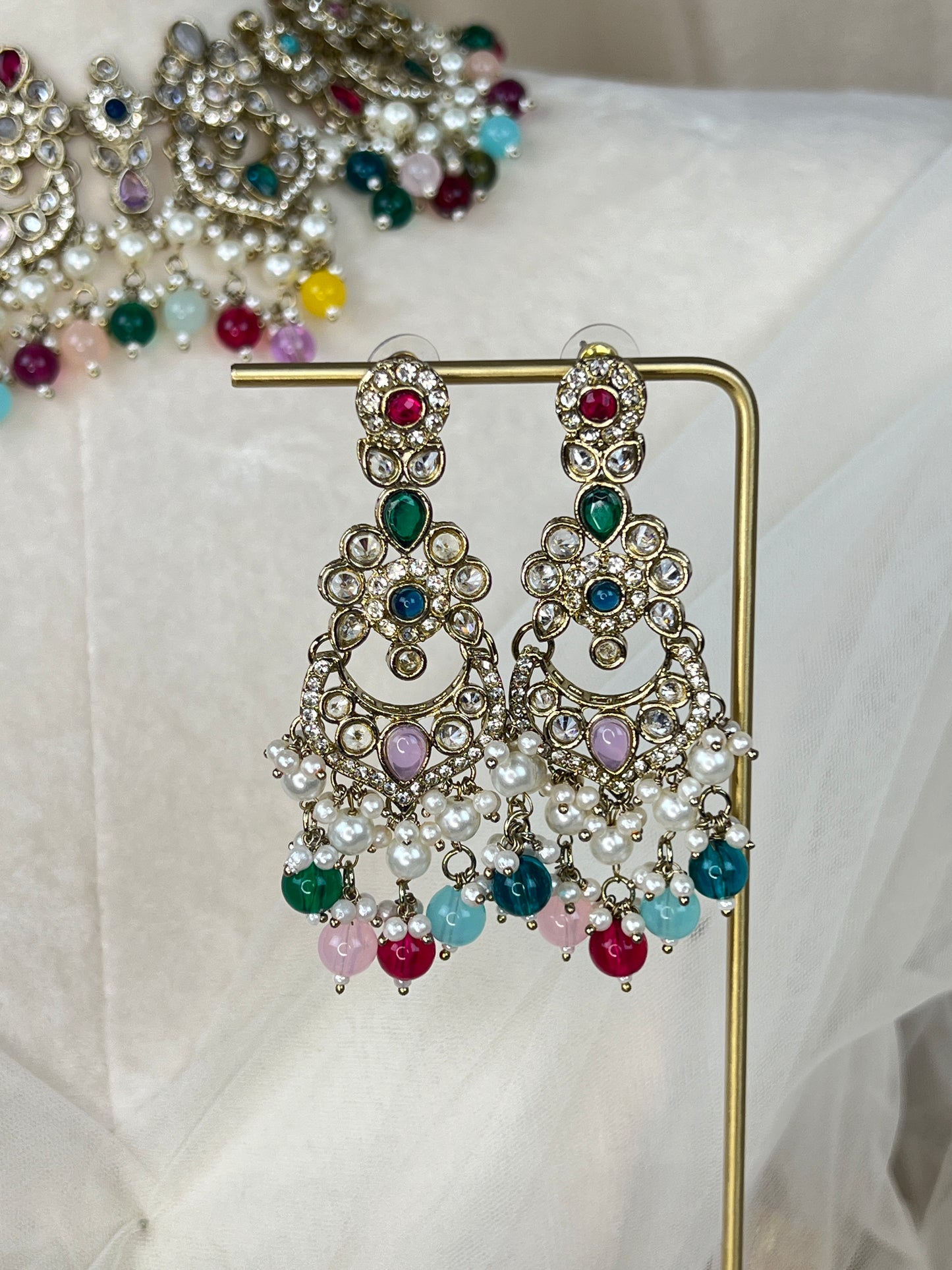 Polki Diamond Semi Bridal Set