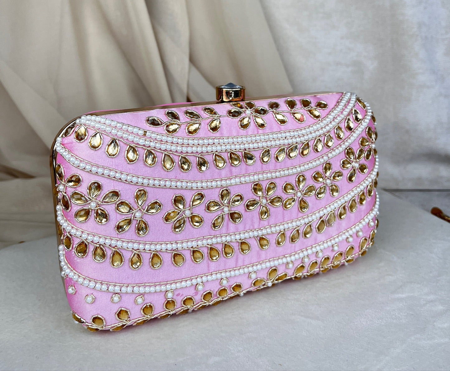 Embroidered Rectangle Clutch
