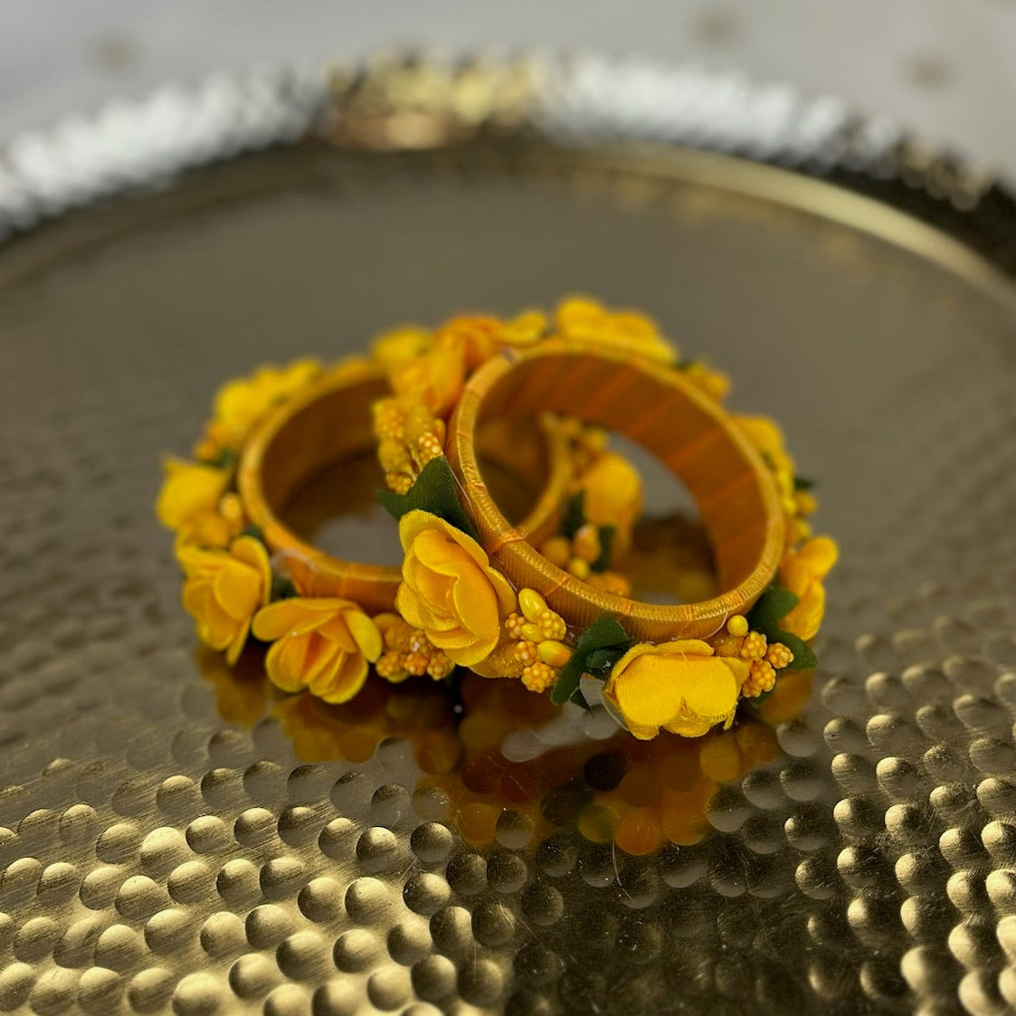 Floral | Faux Flower Bangles