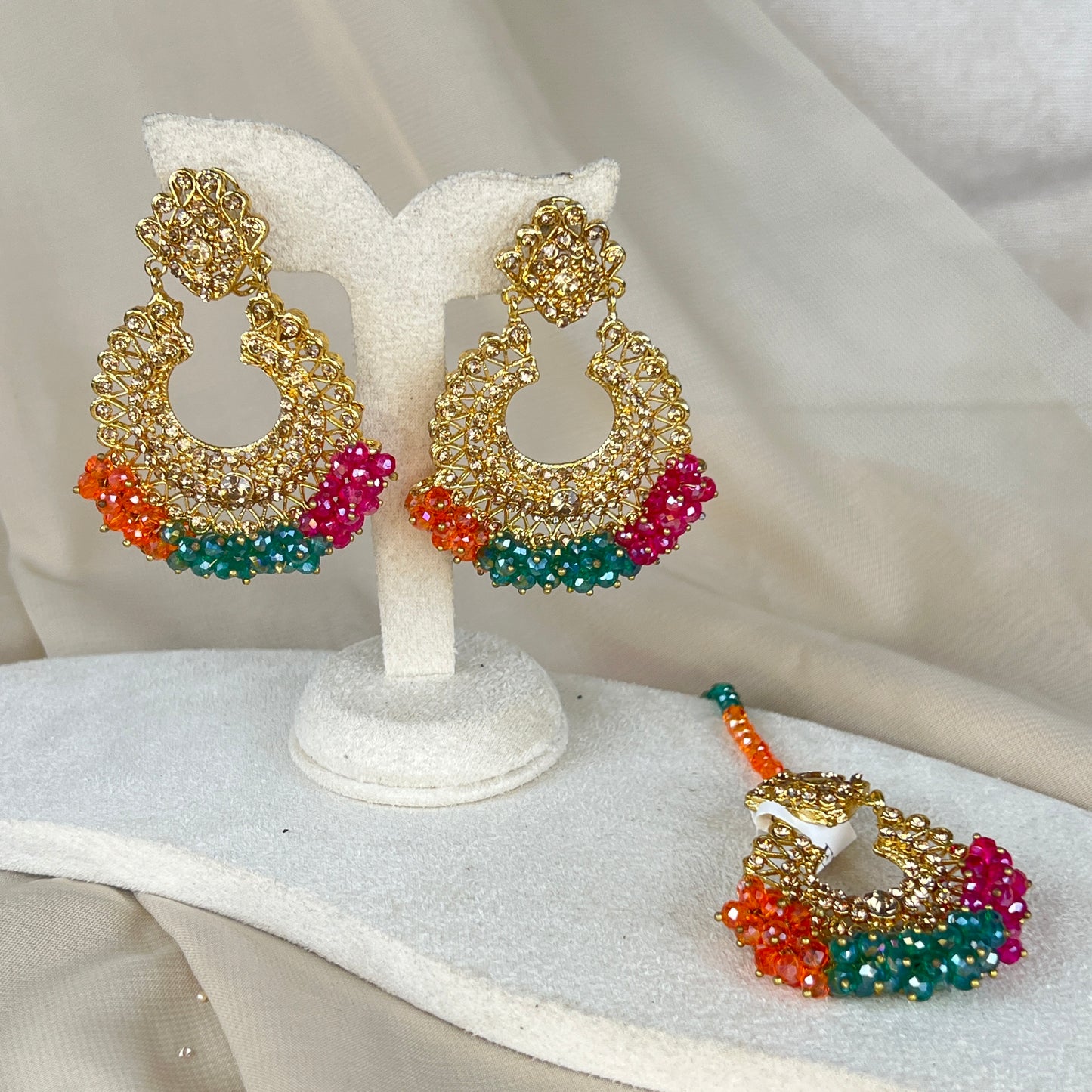 Pakisatani Style Earring and Tikka Set