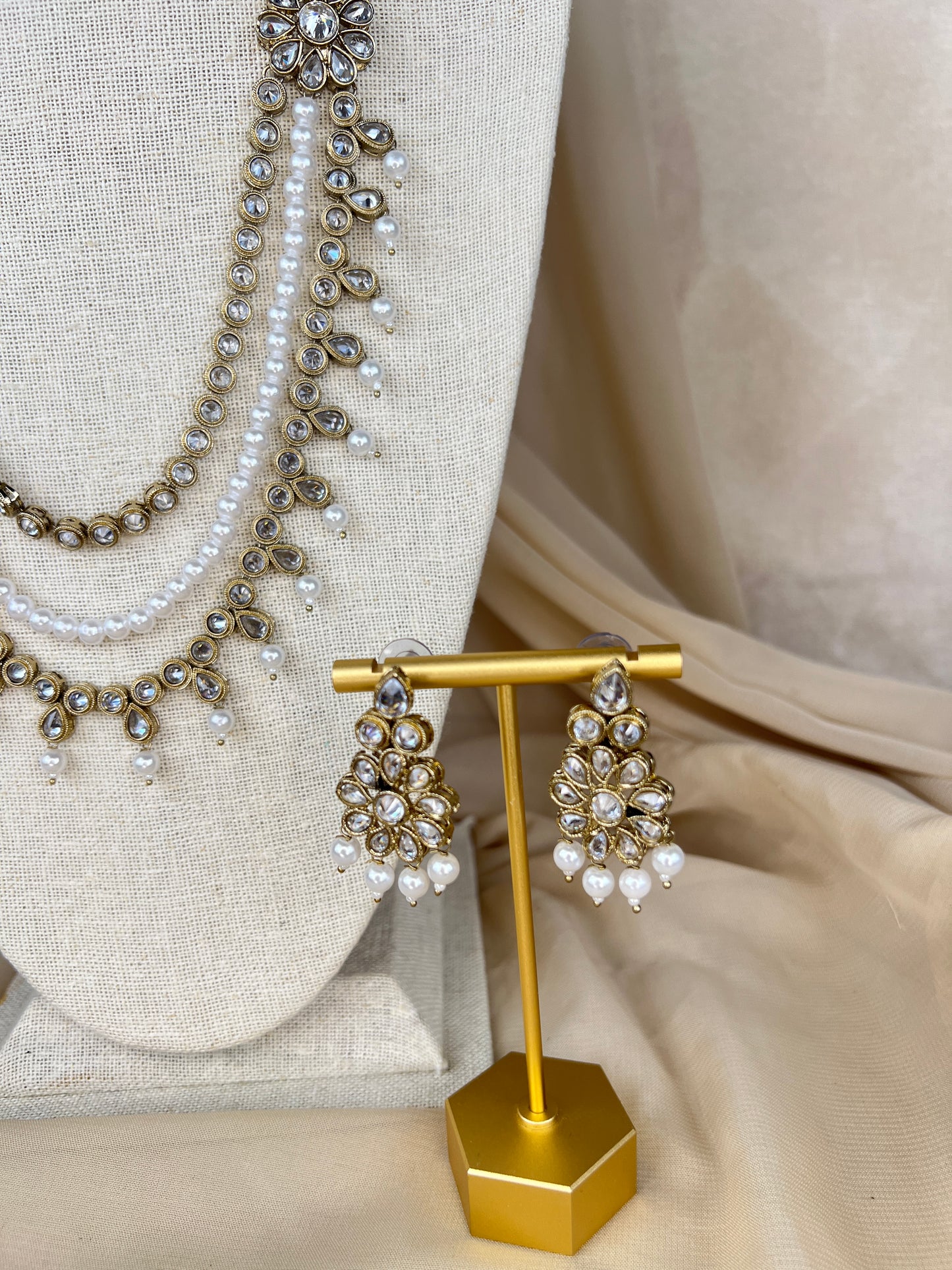 Polki Layer Mala | Haar | Necklace Set