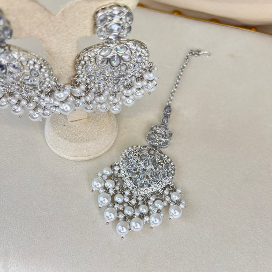 Heart Earring & Tikka Set
