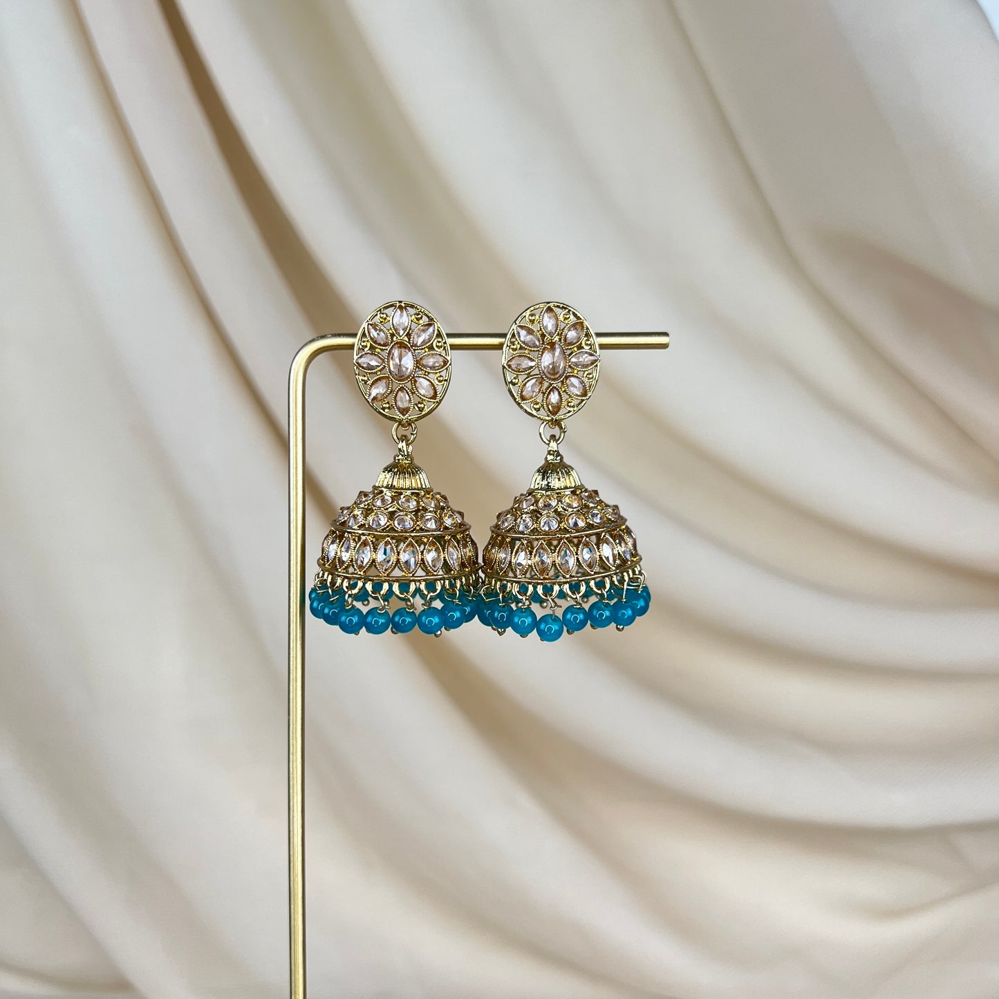 Polki Jhumka Earrings