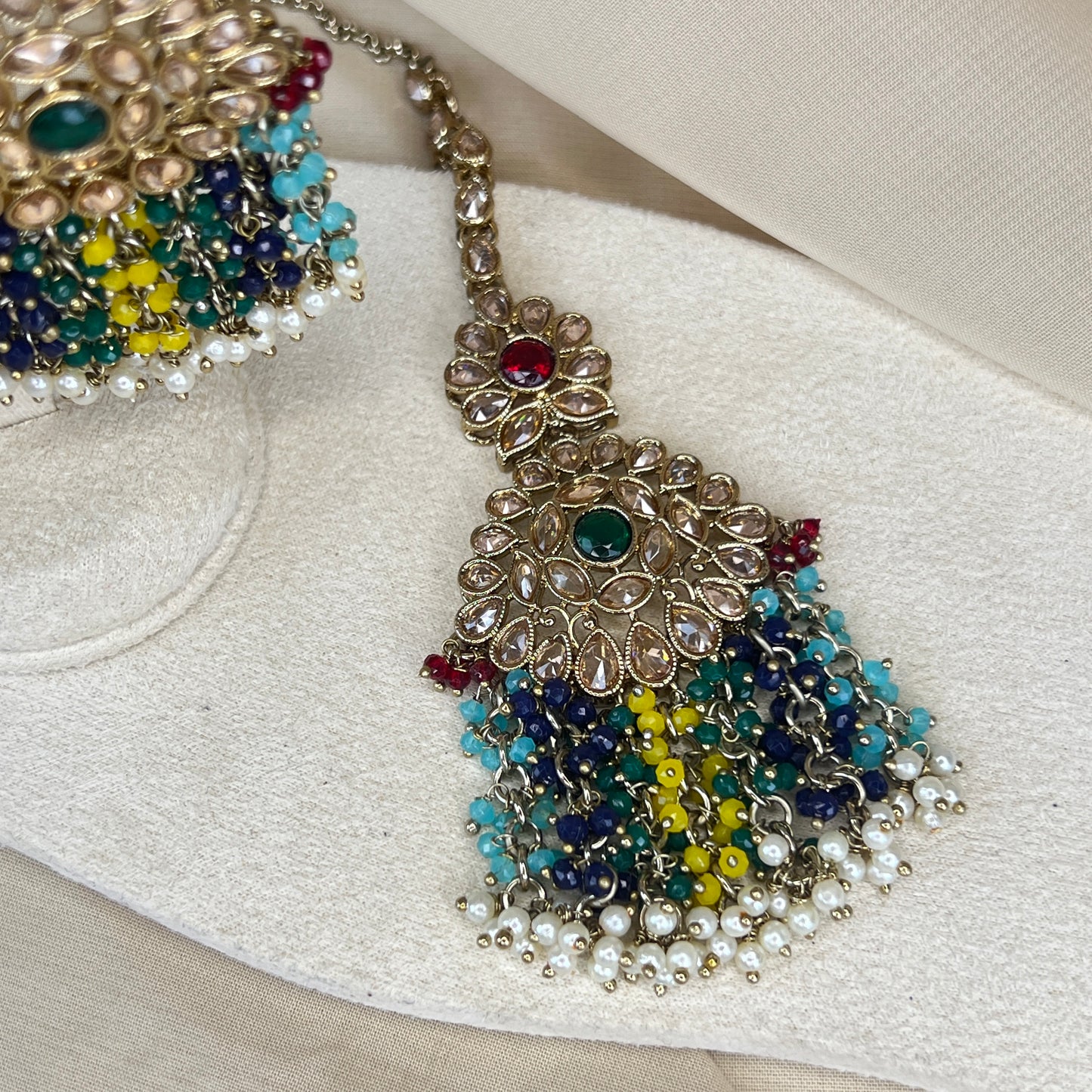 Large Earring & Tikka Set