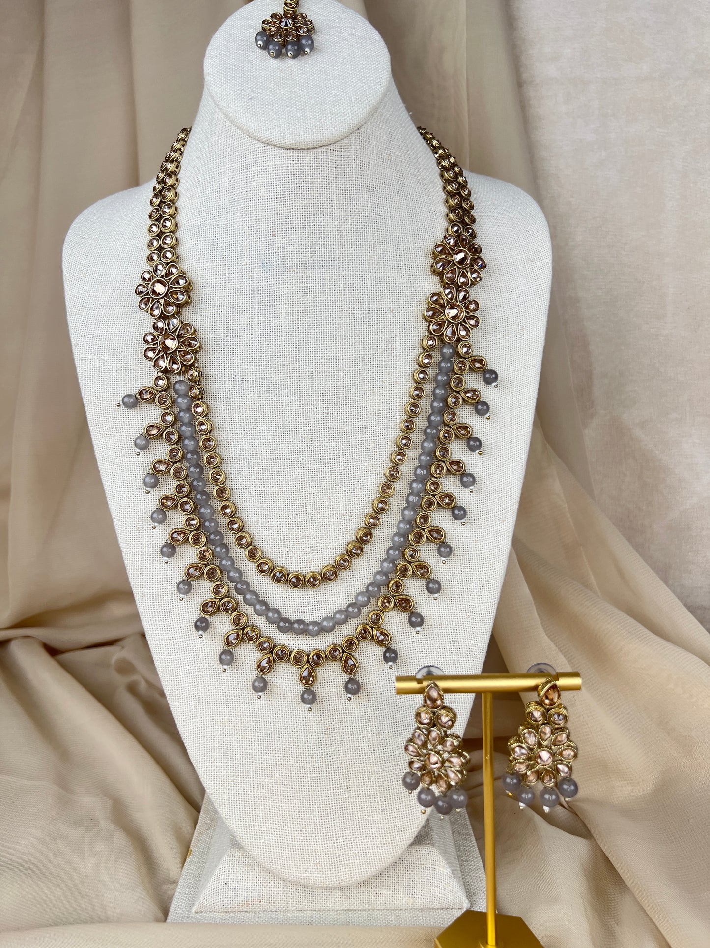 Polki Layer Mala | Haar | Necklace Set