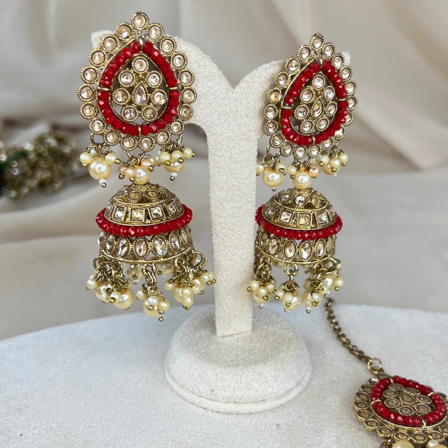 Jhumka Earring and Tikka Set