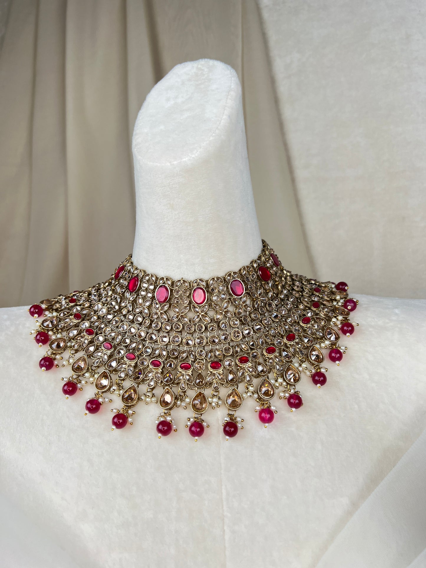 Large Bib Semi Bridal Set