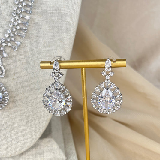 American Diamond | AD | Long | Haar | Necklace Set