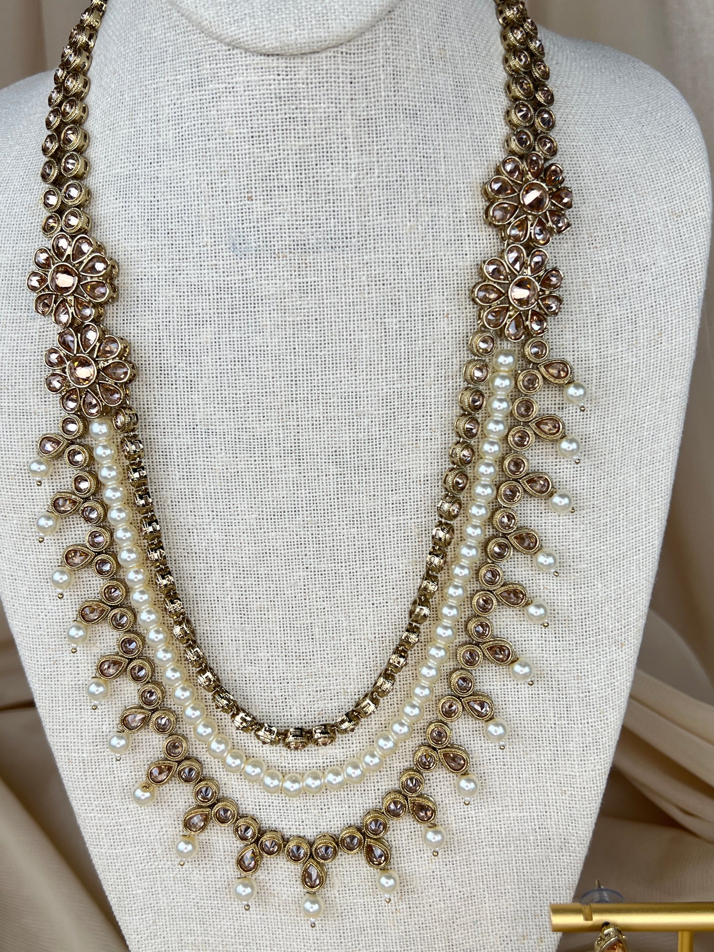 Polki Layer Mala | Haar | Necklace Set