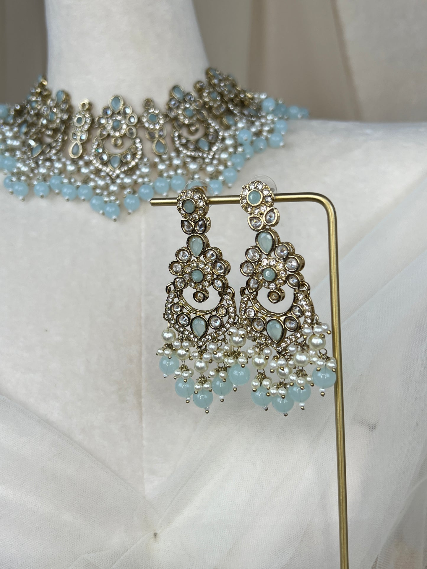 Polki Diamond Semi Bridal Set