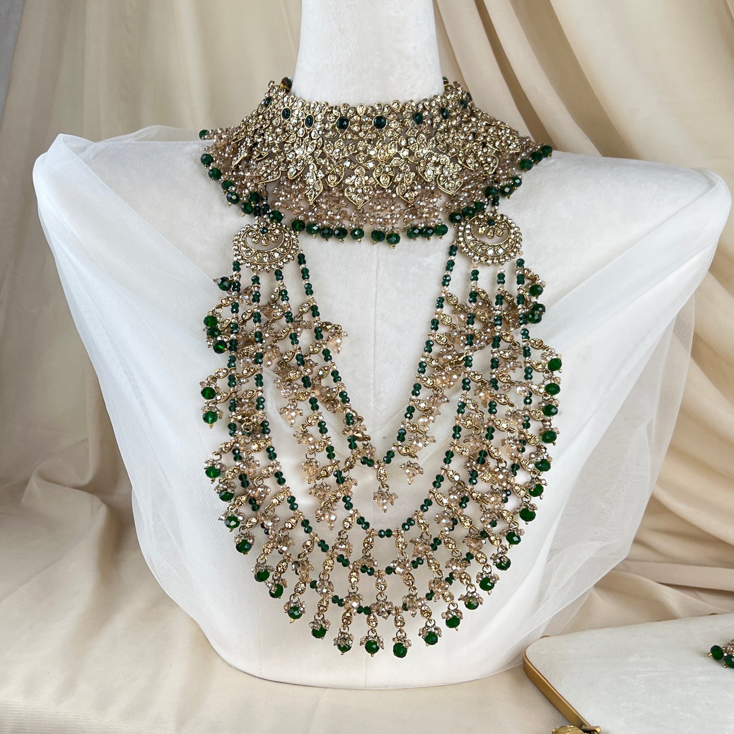 Long Layered Mala Full Bridal Set