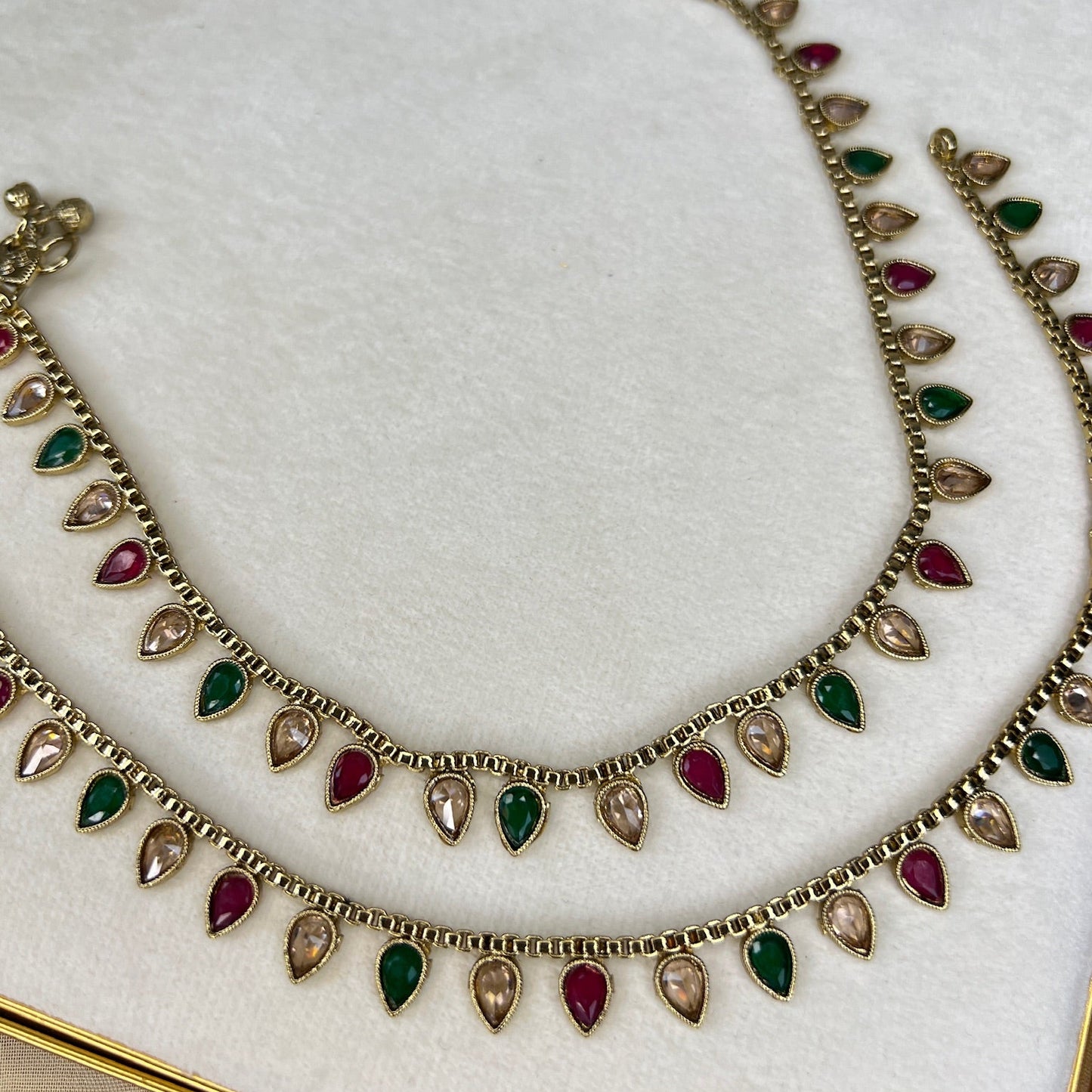 Dainty Gold Pearl Payal | Anklet