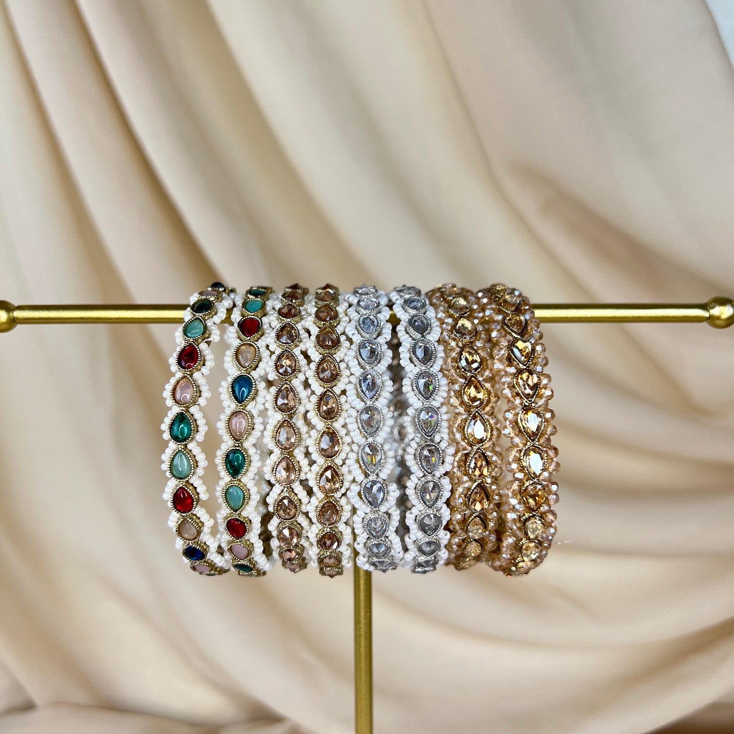 Pearl Bangle Pair