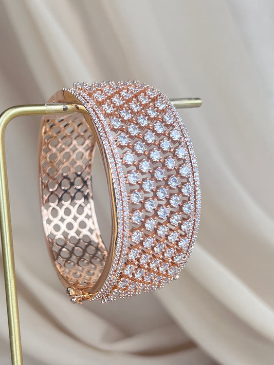 American Diamond | AD |  Large Bangle Cuff Bracelet