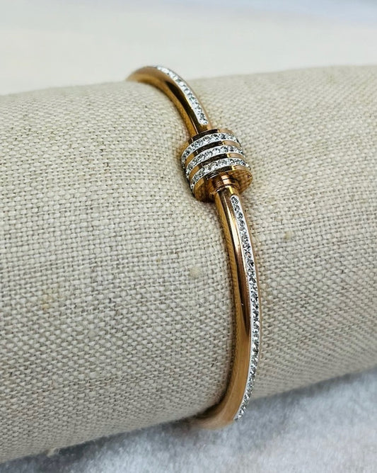 Rhinestone Knot Bangle