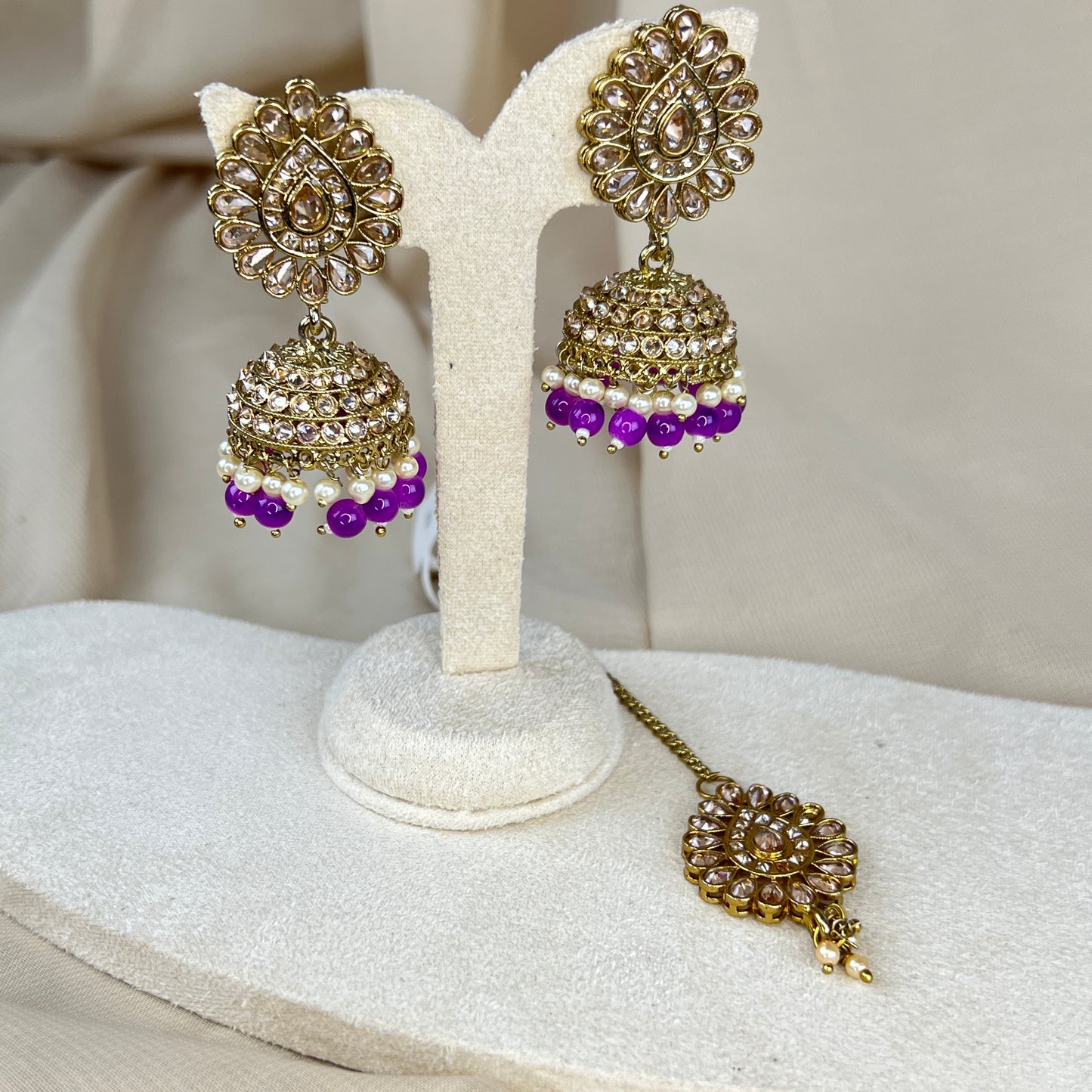 Jhumka Earring and Tikka Set