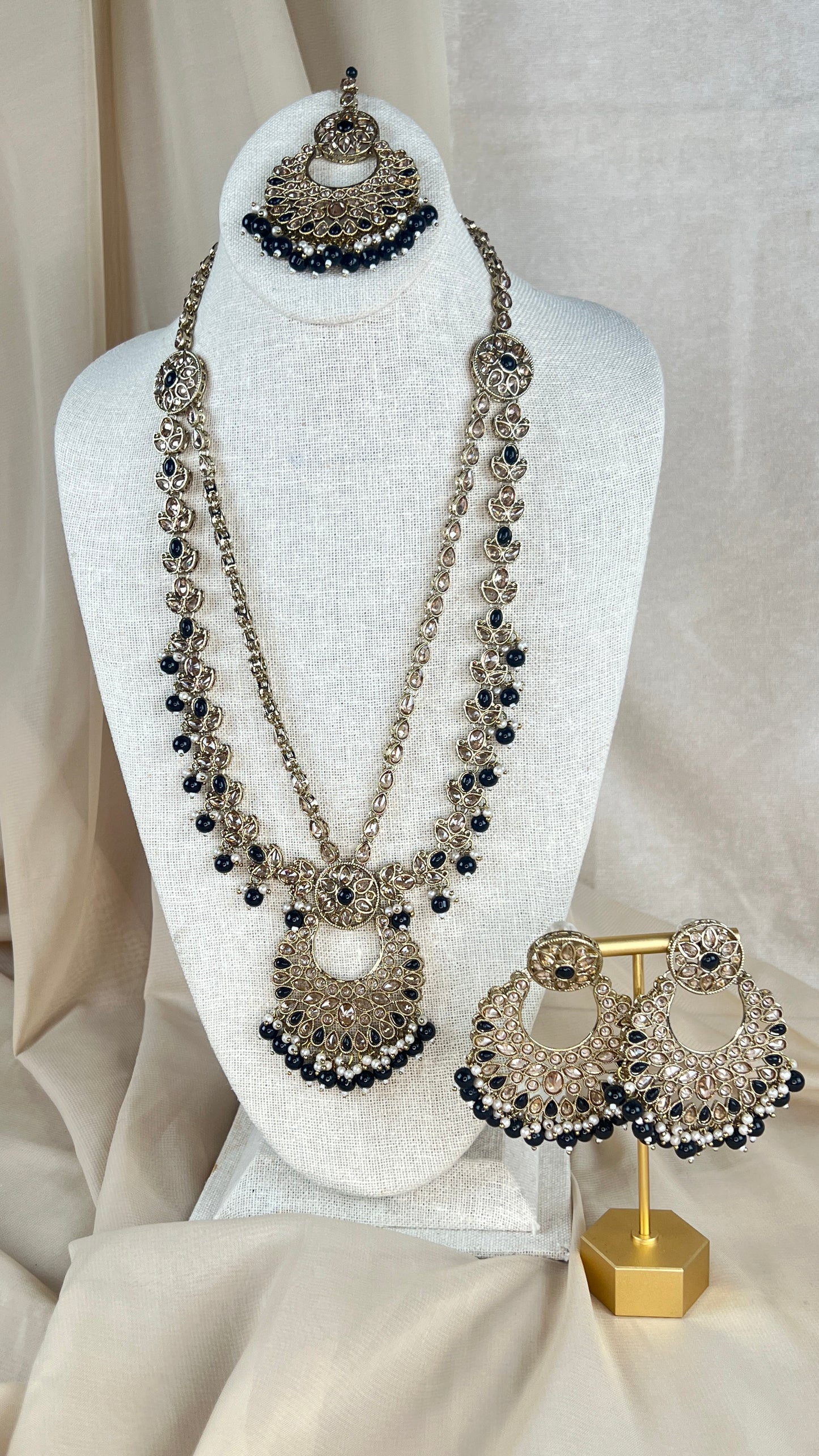 Polki Rani Haar | Mala | Long Necklace Set