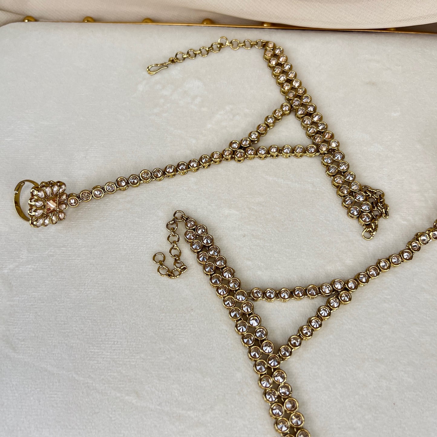 Gold Hand Bracelet | Haath Panja