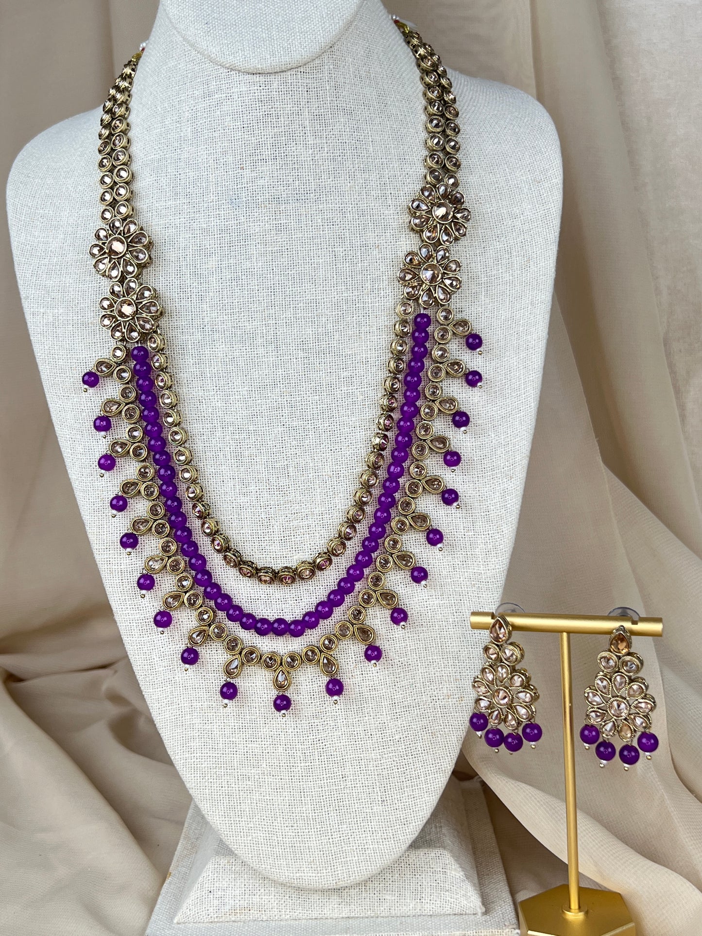 Polki Layer Mala | Haar | Necklace Set