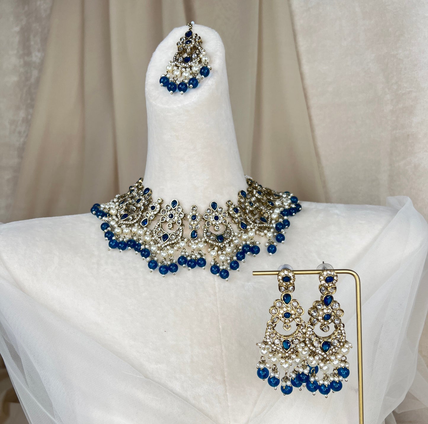 Polki Diamond Semi Bridal Set