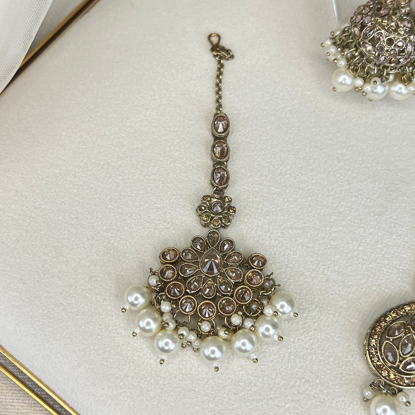 Double Choker Semi Bridal Set