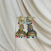 Gold Metal Jhumka Earrings