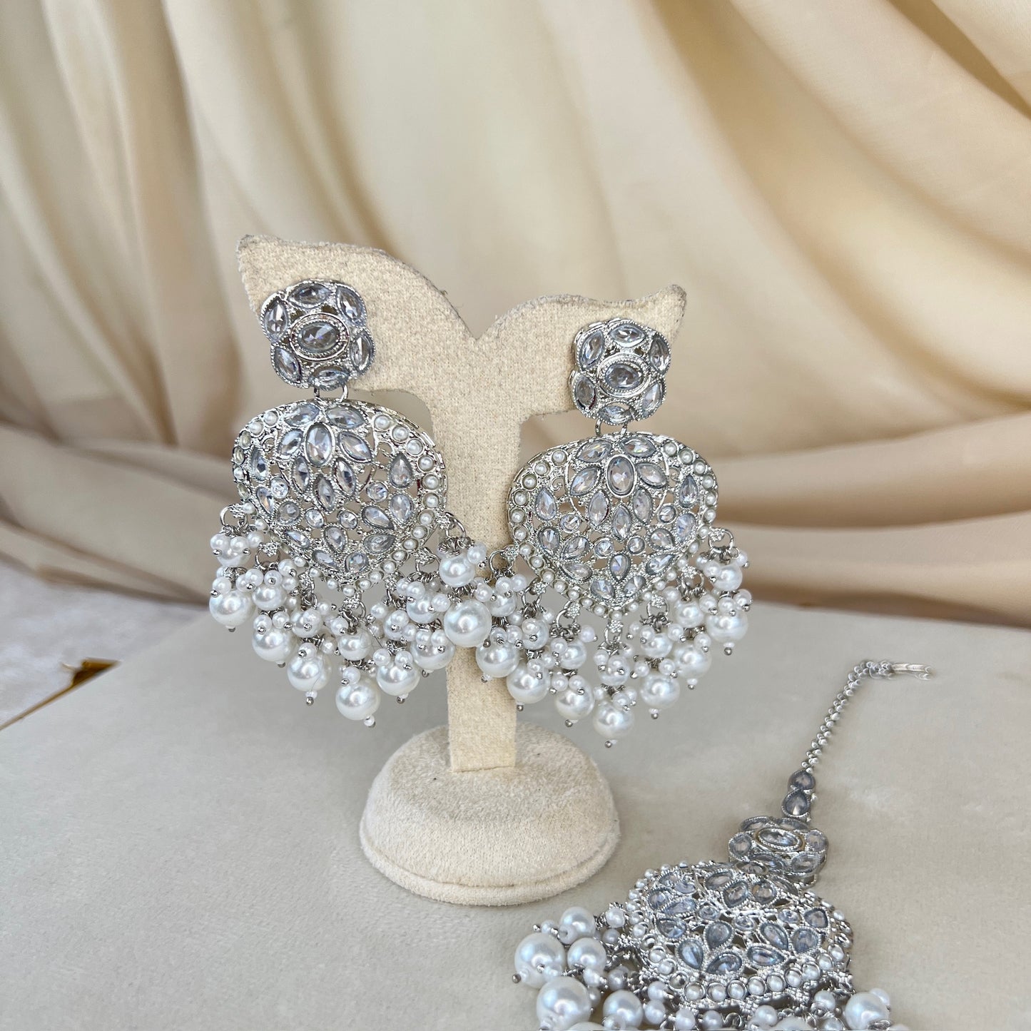 Heart Earring & Tikka Set