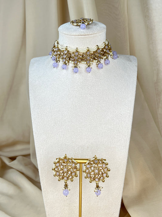 Polki Pearl Choker Set
