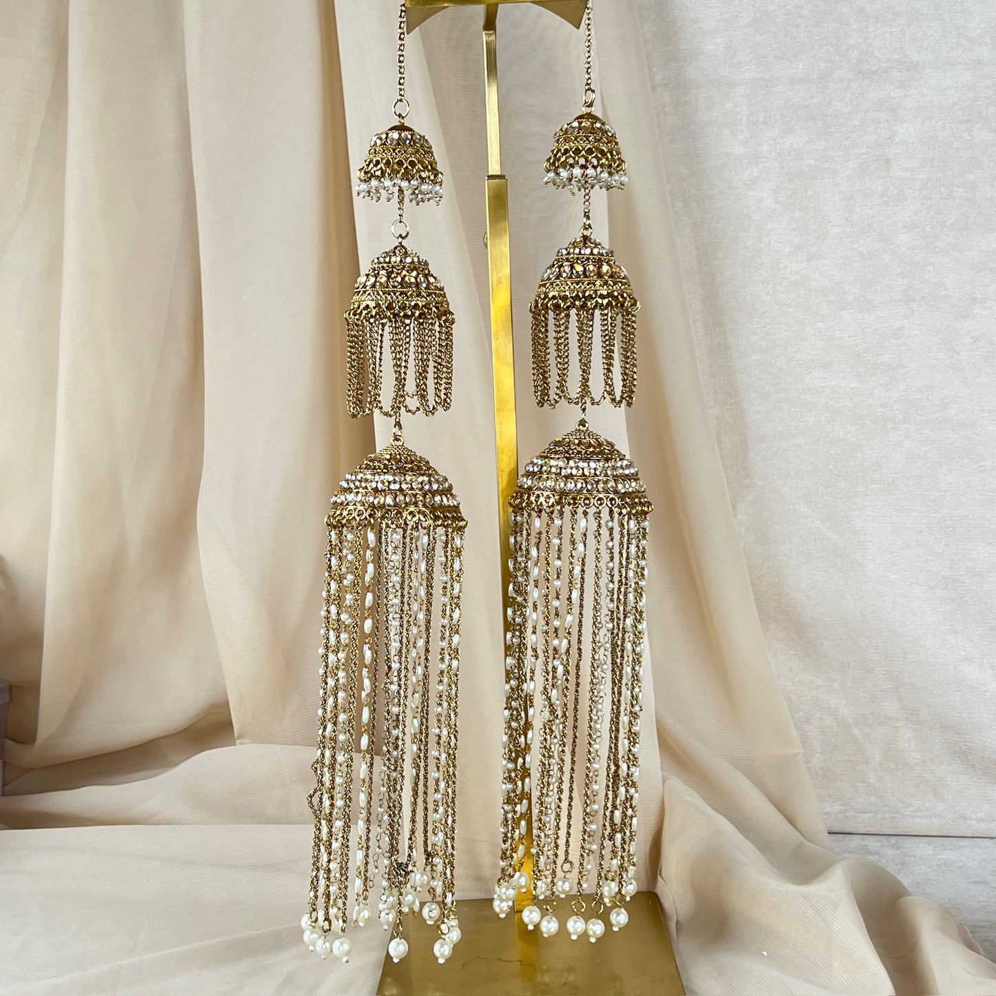 Pearl Gold Layered Bridal Kaleera | Kalira