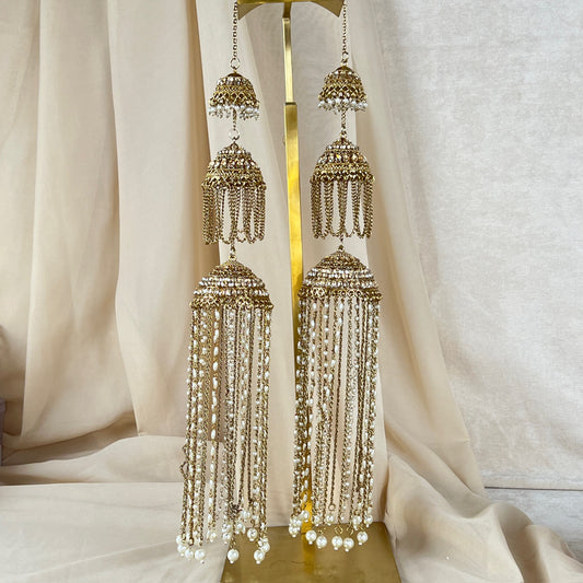 Pearl Gold Layered Bridal Kaleera | Kalira