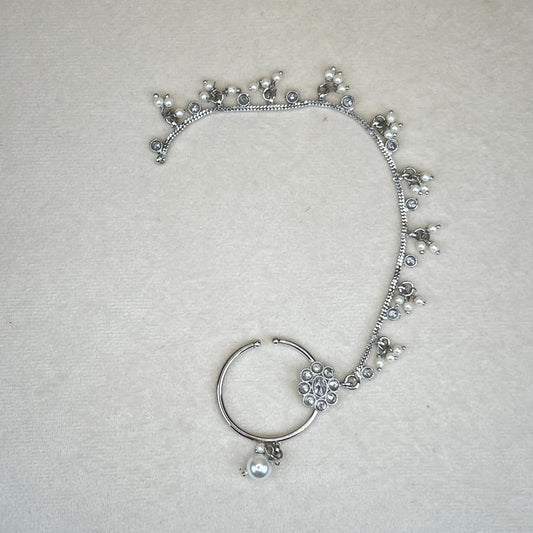Silver Bridal Clip On Nose Ring | Naath